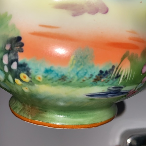 Noritake hand painted small trinket dish with cute handles. - Picture 9 of 11